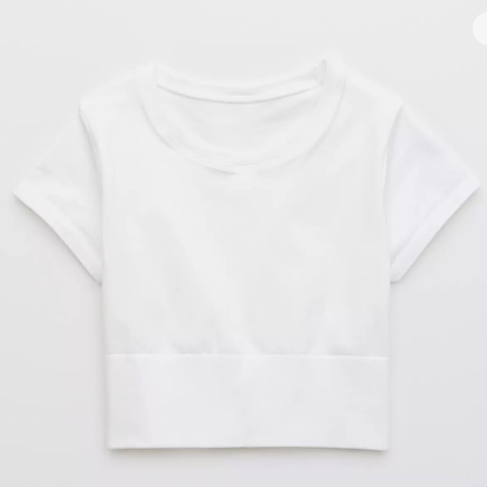 OFFLINE By Aerie Sidewalk Seamless Cropped T-Shirt Size XS